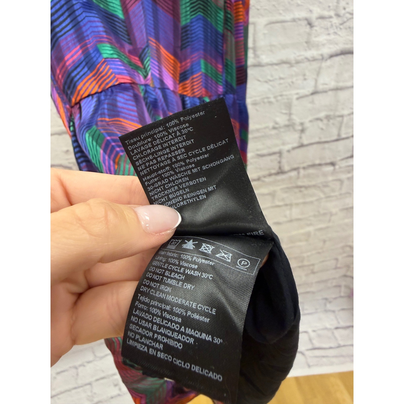 ba&sh Pistol Vert Chevron Stripe Tank Dress Sz 2 US M Multicolor Mini Boho