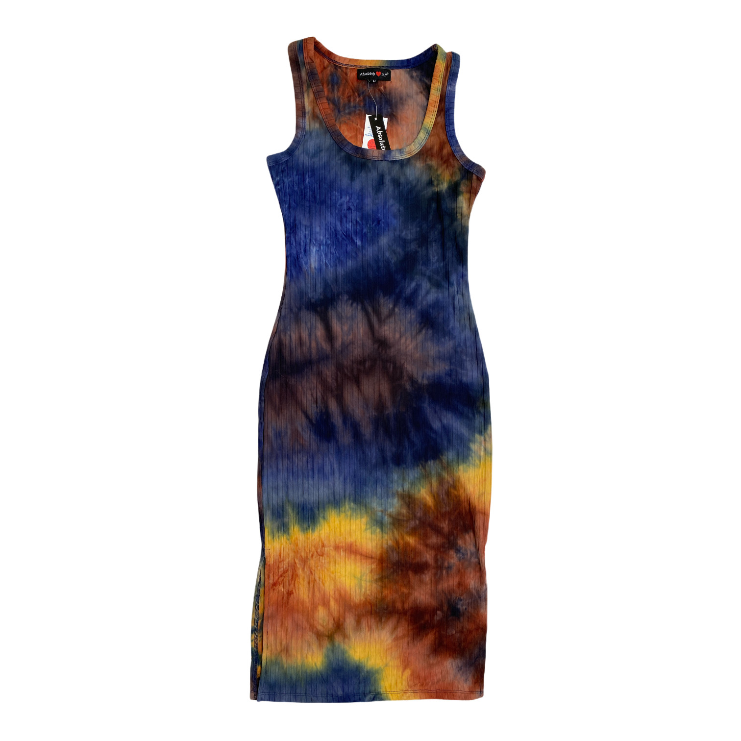Absolutely Love It Women’s Tie Dye Sleeveless Bodycon Dress Size Medium B57