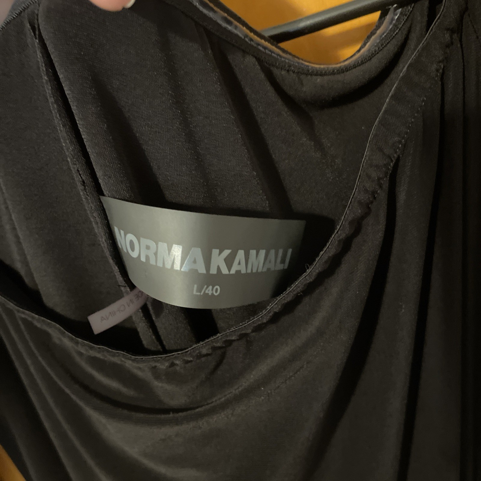 Norma Kamali Black Off The Shoulder Fish Tail Gown Women’s Size EU 40/L
