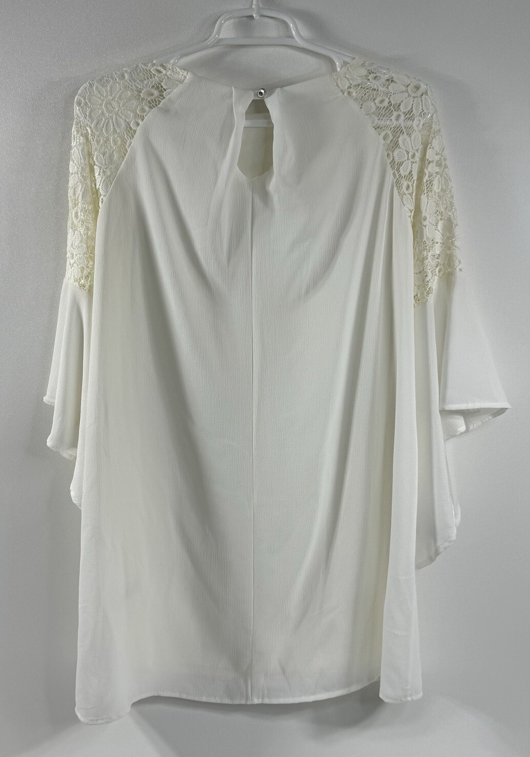NWT Mod Ref M White Lacey Short Dress Capsule Neutral Beach Wedding Vacation NEW