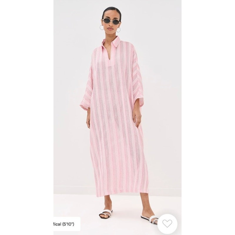 LA VIE STYLE HOUSE OS S M L Pink Stripe Everyday Dress