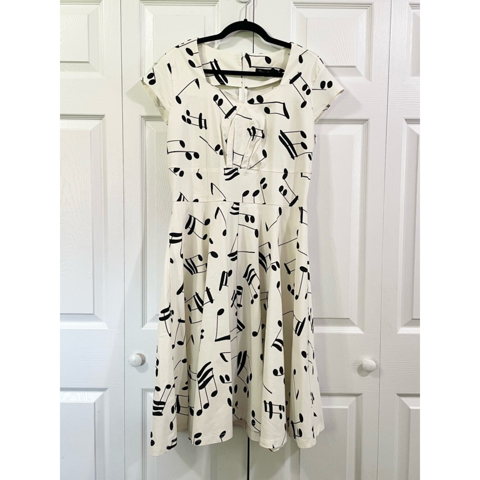 GOWN TOWN Music Note Retro Rockabilly Pinup Dress Size 2X