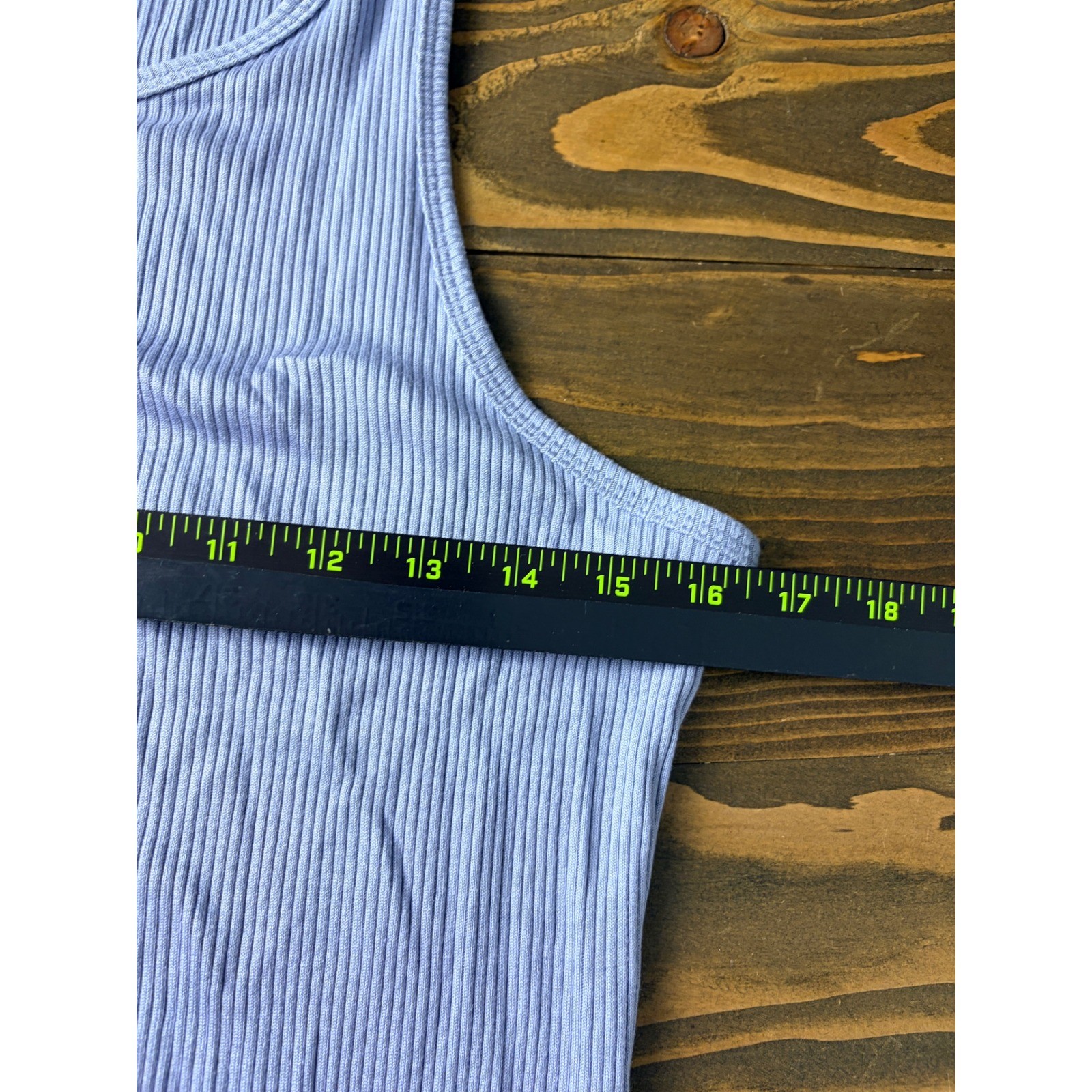 Beyond Yoga Formation Tank Dress Womens L Periwinkle Blue Ribbed Side Slit