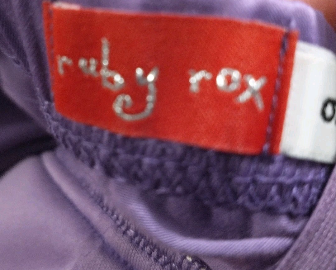 Ruby Rox Girly Purple Zebra Mini Dress With Pockets Size 9