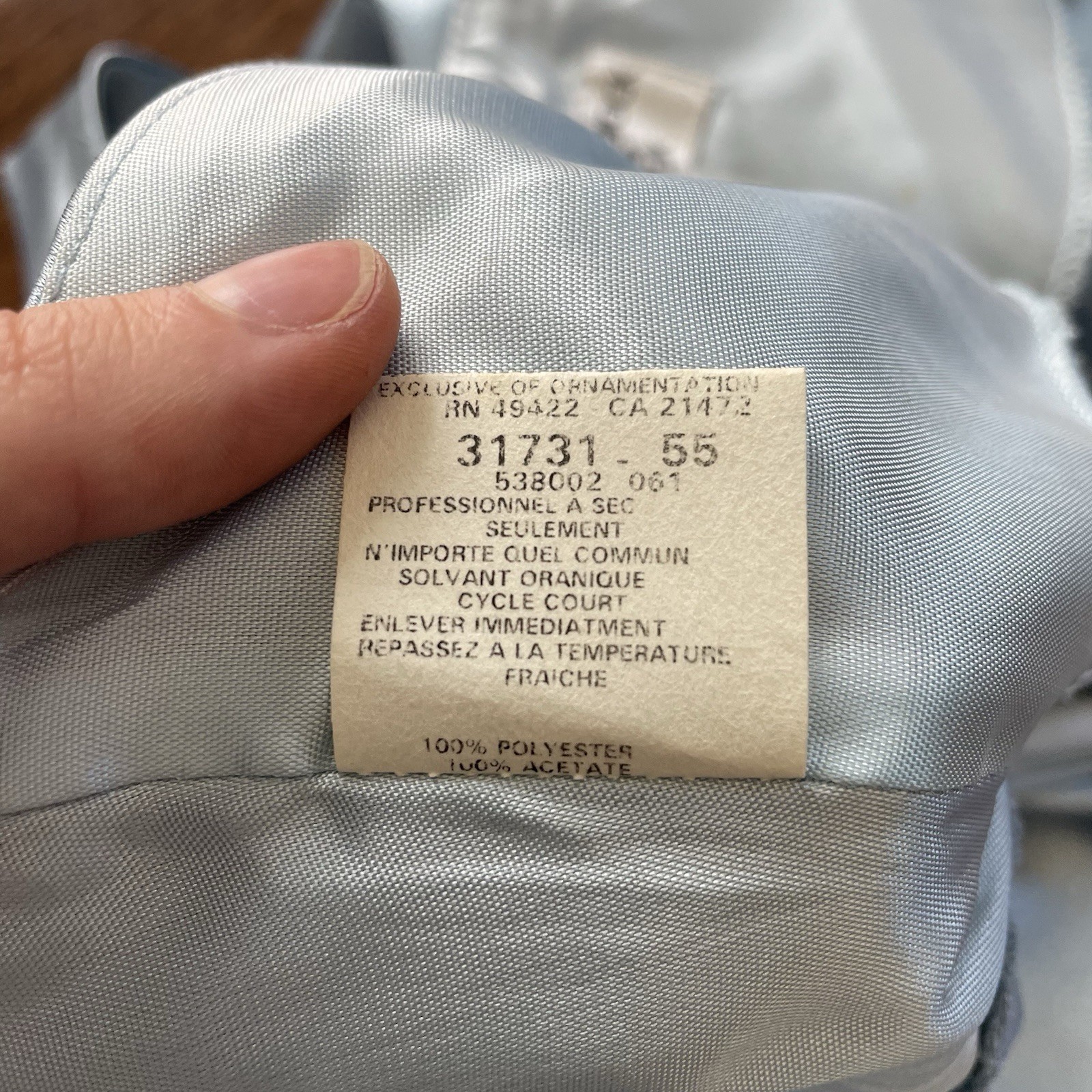NWT Vintage Jessica McClintock for Gunne Sax Dress Light Blue Satin Halter Sz 6