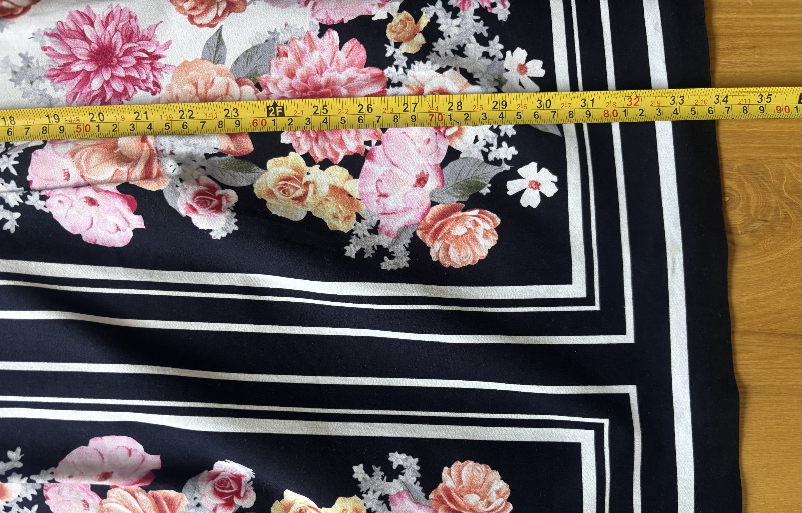Oasis navy blue white pink floral v neck cap sleeve knee length dress 10