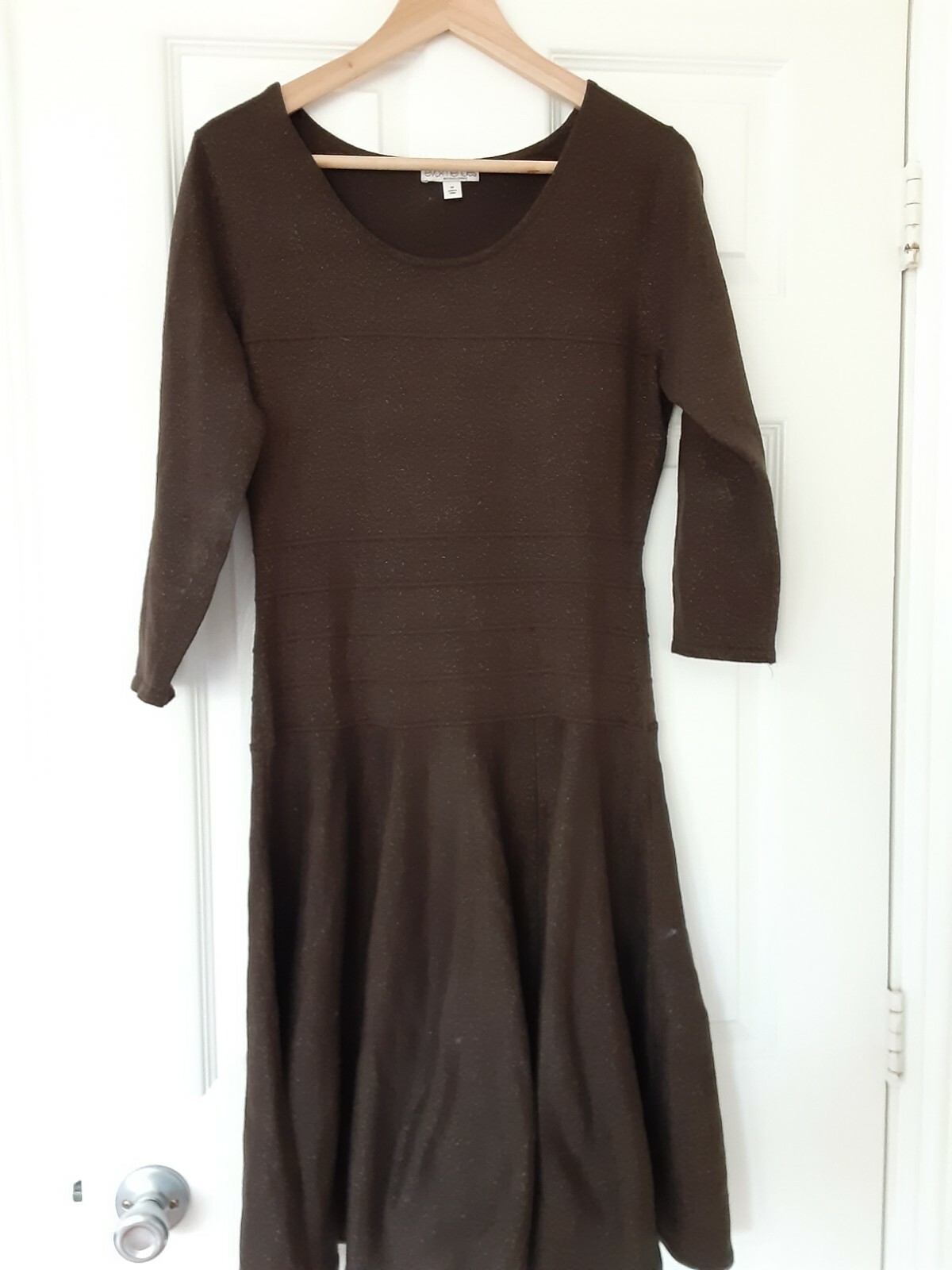 EVA MENDES FOR NEW YORK & COMPANY HOLIDAY KNIT / SWEATER DRESS sz M / MEDIUM