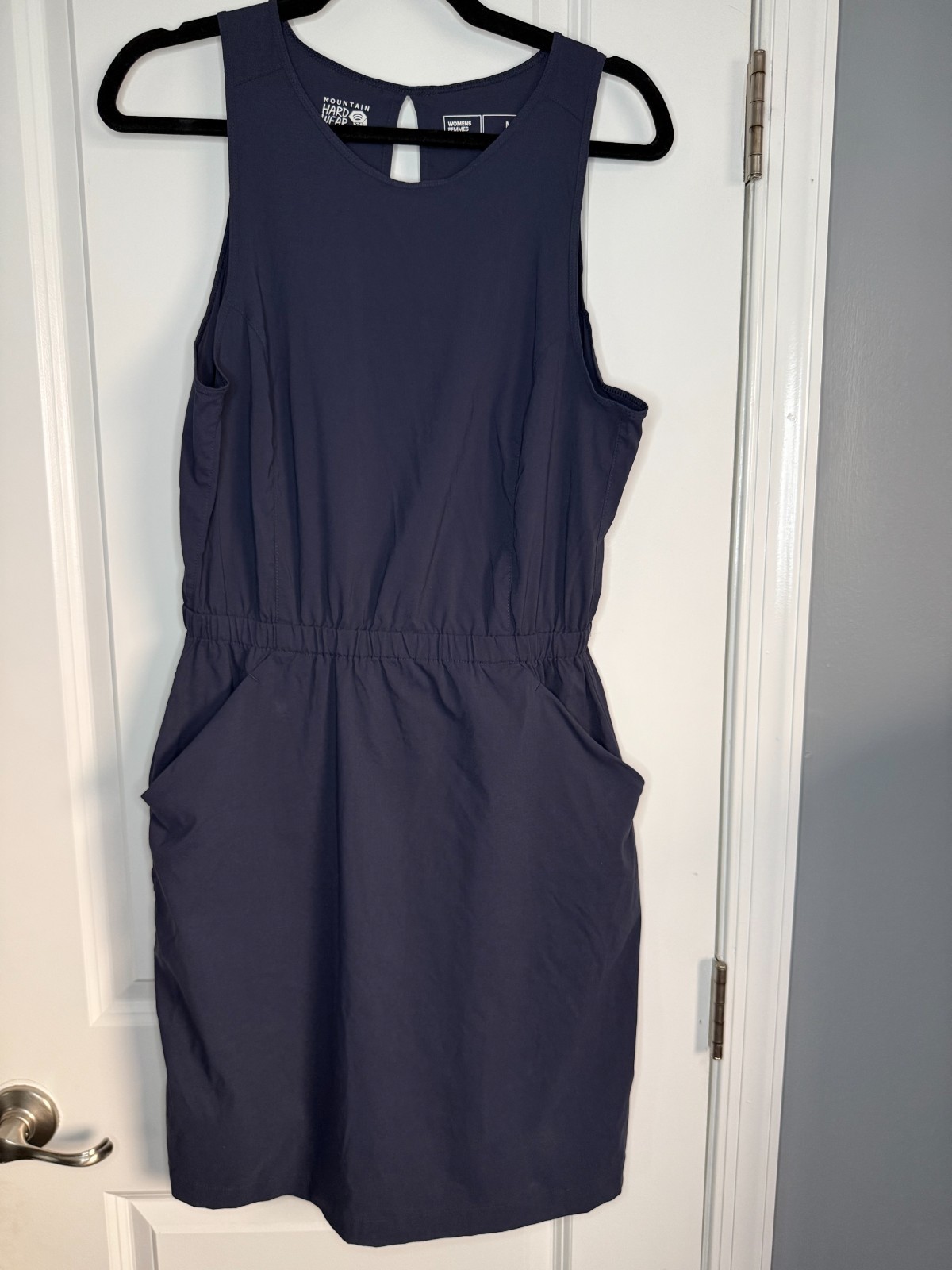 Mountain Hardwear Dynama Sleeveless Hiking Travel Athletic Dress Navy Blue M