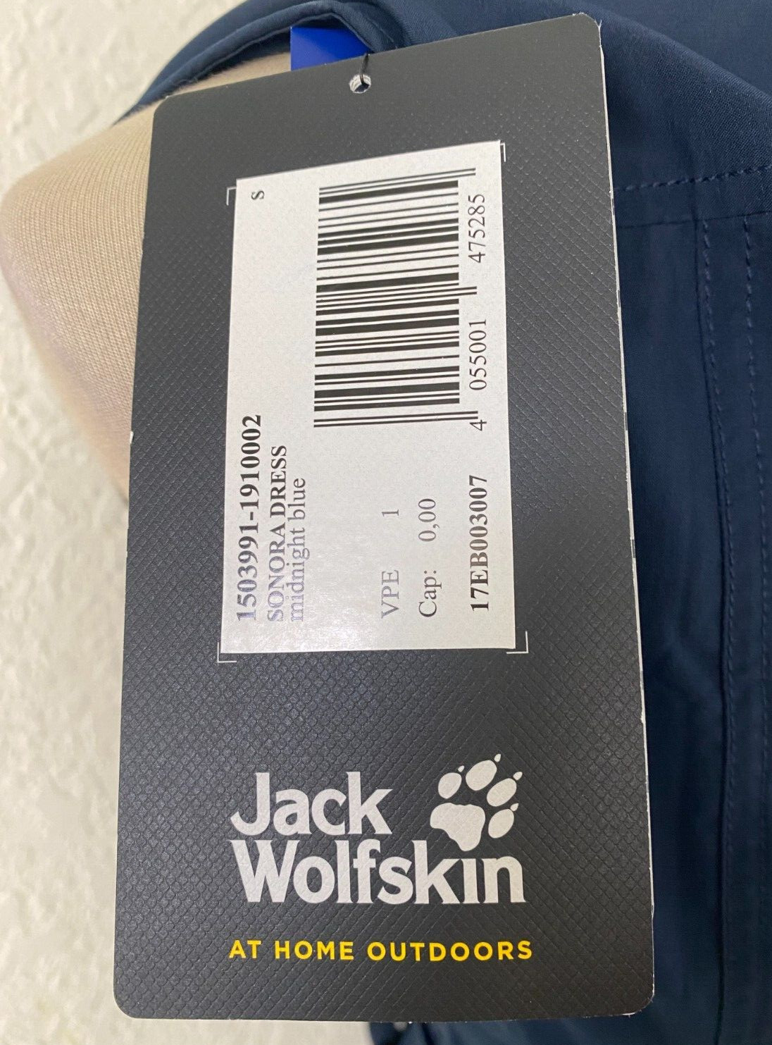 Jack Wolfskin Womens Sonora Dress Midnight Blue Size Small