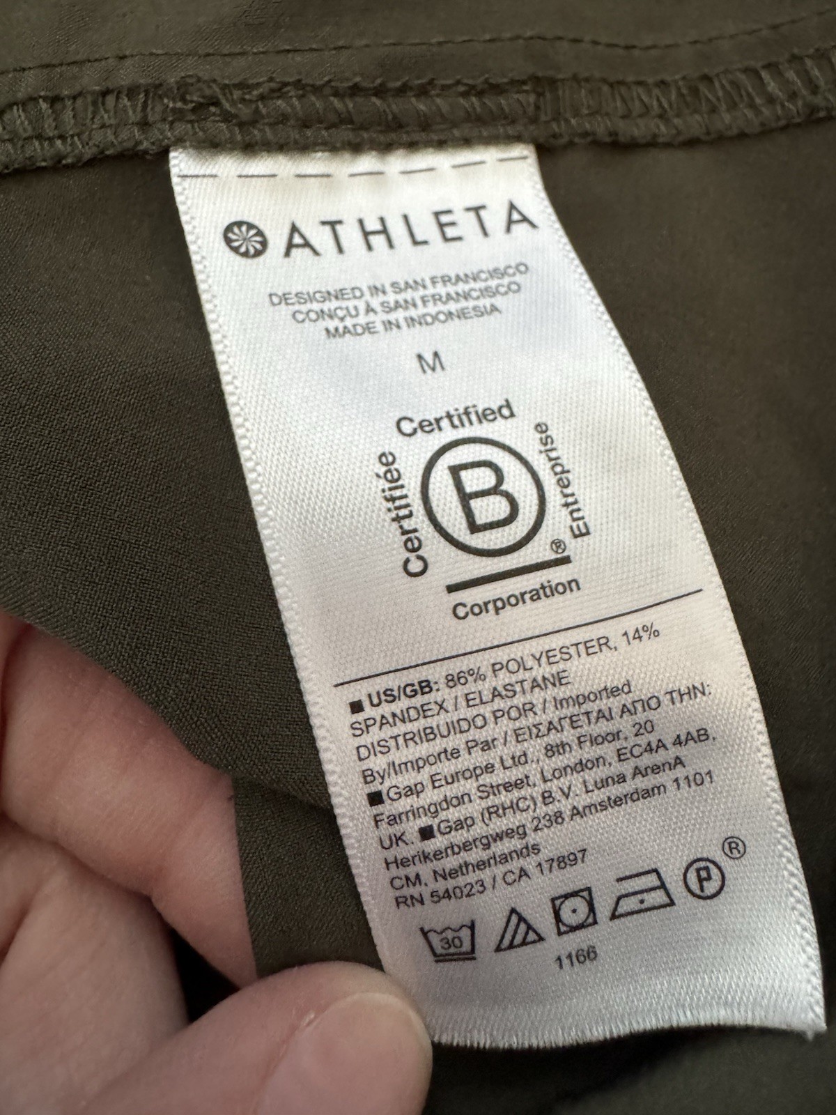 ATHLETA Essential Midi Scoop Dress Women’s Size US M Green