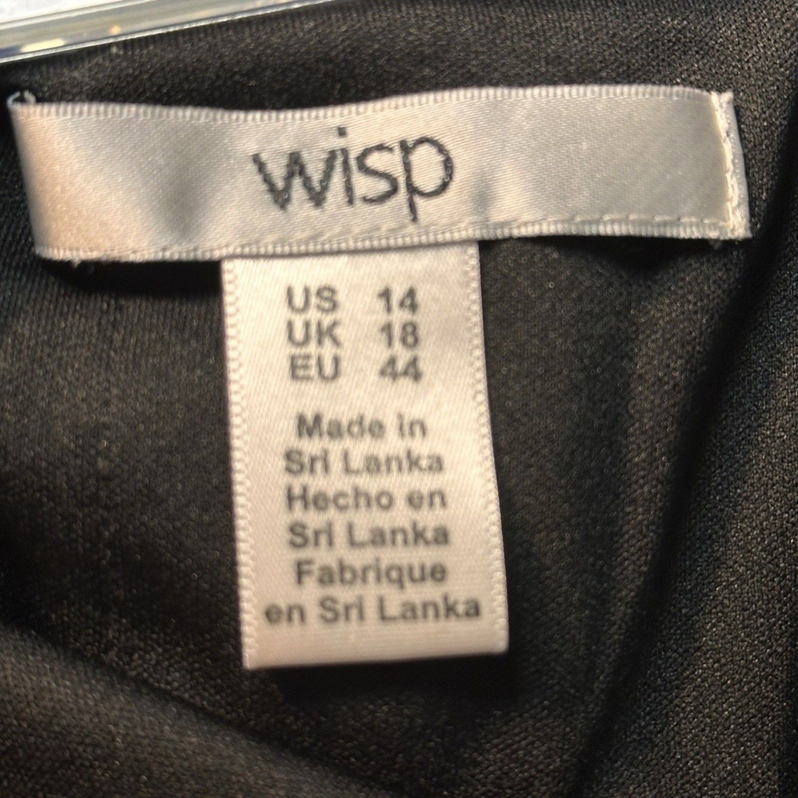 Wisp Marnie Sleeveless Sheath Midi Jersey Dress Black Pink Floral Print Size14