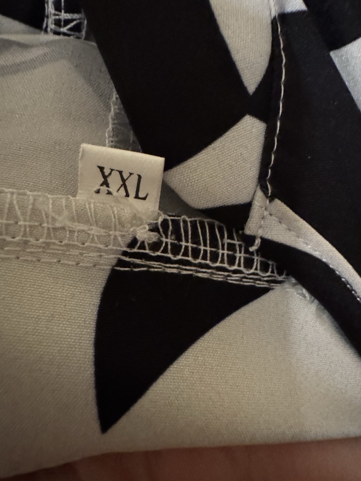 Black & White Leaf Print Tiered Sundress XXL Sleeveless V-Neck NWOT