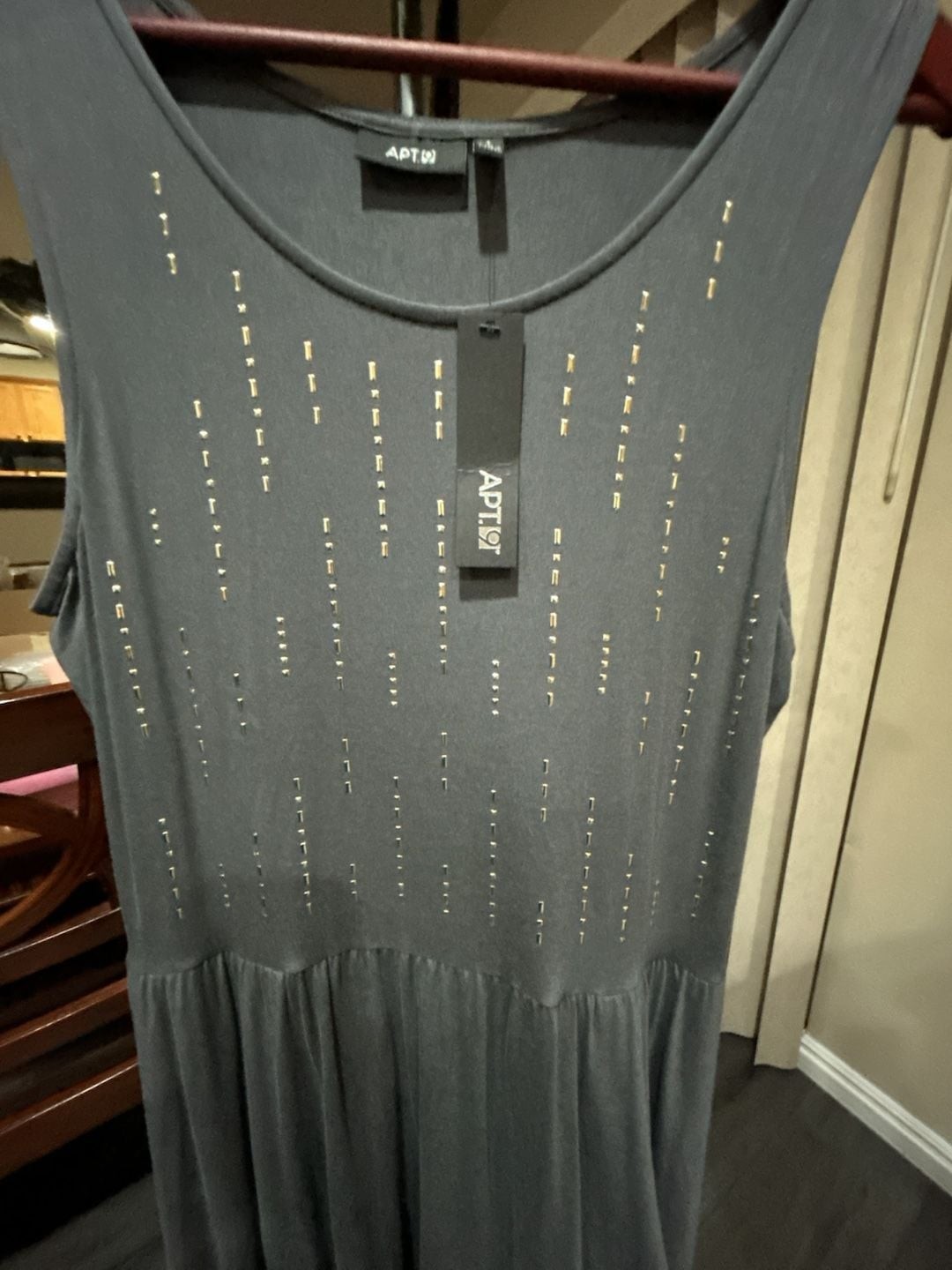 Apt. 9 Women’s Sleeveless Studded Drop Waist Dress with Pockets