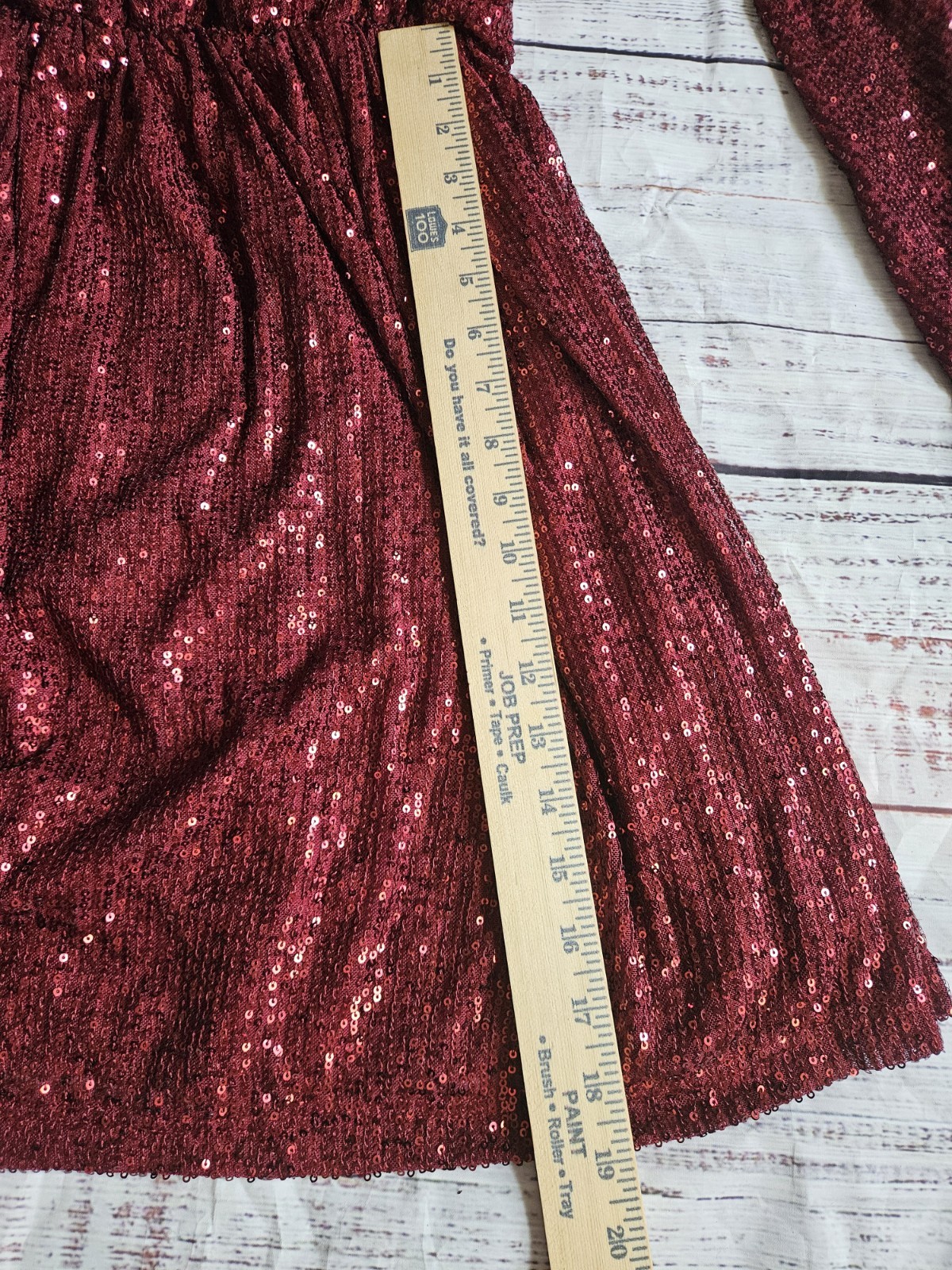 Chic Soul Sparkling Love Red Sequin One Shoulder Dress Women’s 1X