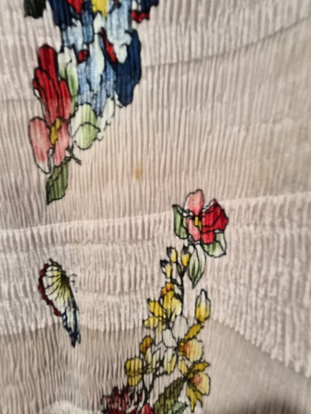 Max Studio Floral Butterfly Print Stretch Sleeveless Sheer Dress Size Small