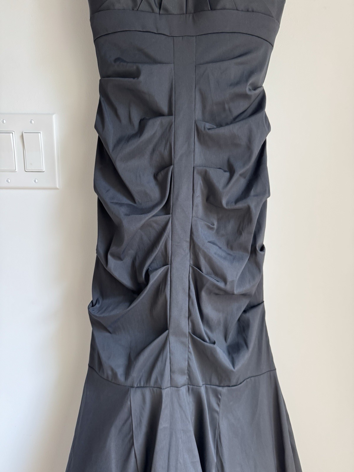 Cache sleeveless layer tulle mermaid gown dress sz 2 black NEW Fairy Whimsygoth