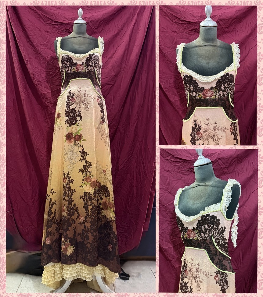 Dress Michal Negrin Retro flowers made in Israel very rare collector’s item