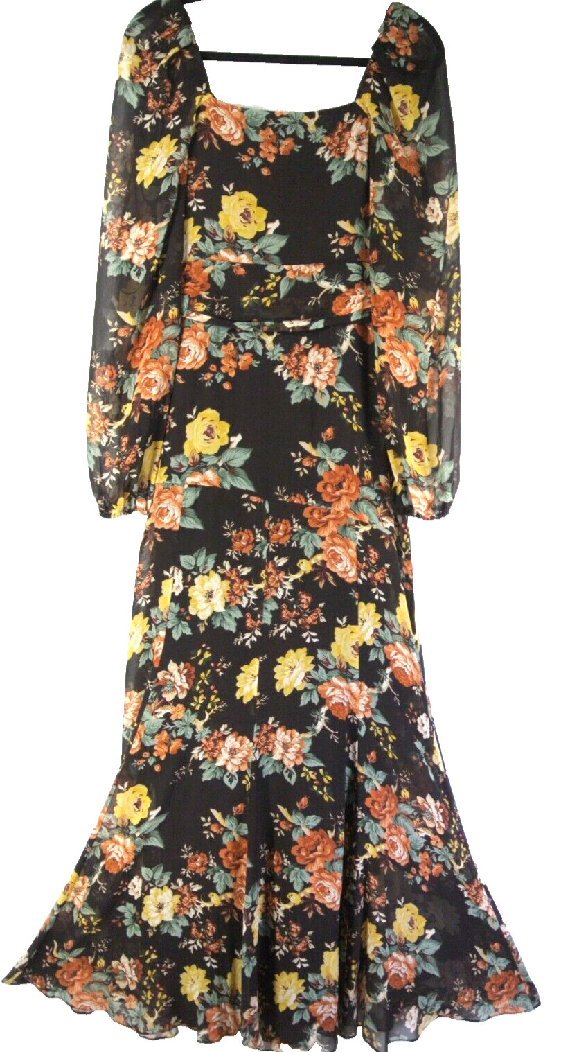 NEW Veronica Beard Isra Multi-Print Silk Maxi Dress in multi- size 8 #D7539