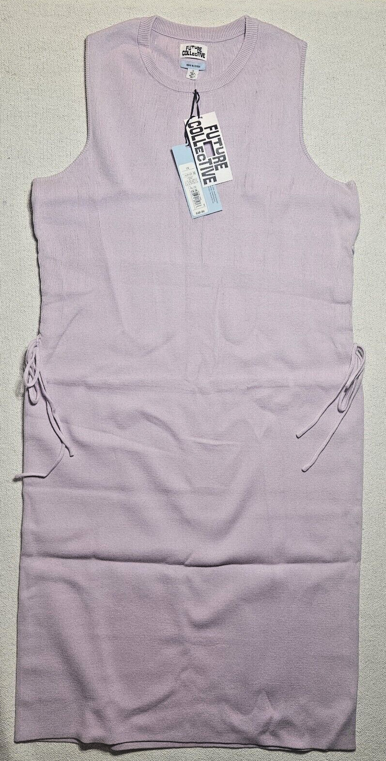 Future Collective Lavender Midi Sweater Dress Sleeveless ~ Women’s ~ Sz: 1X