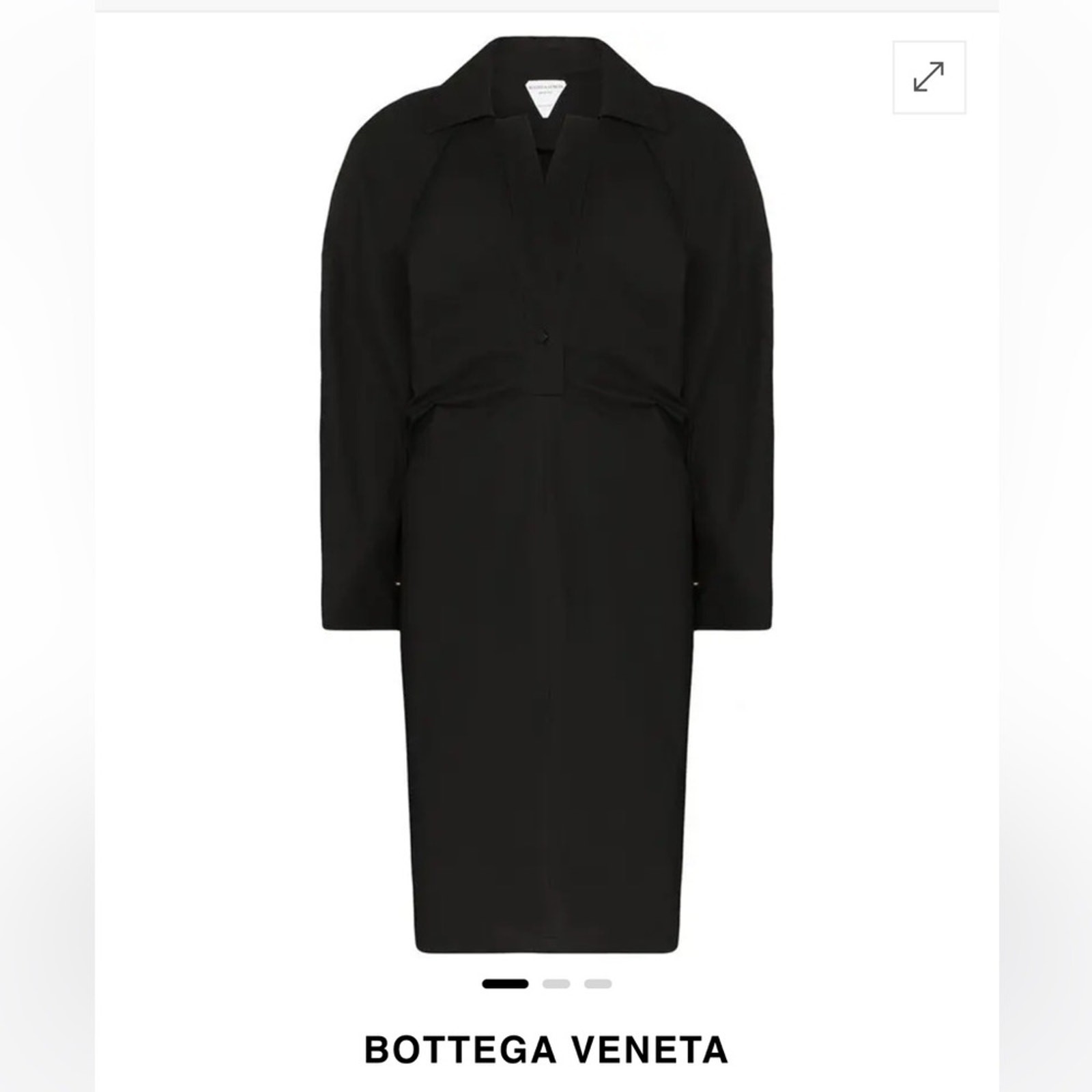Bottega Veneta Storm Flap Trench Dress NWT $2,130 Size 40 US 4