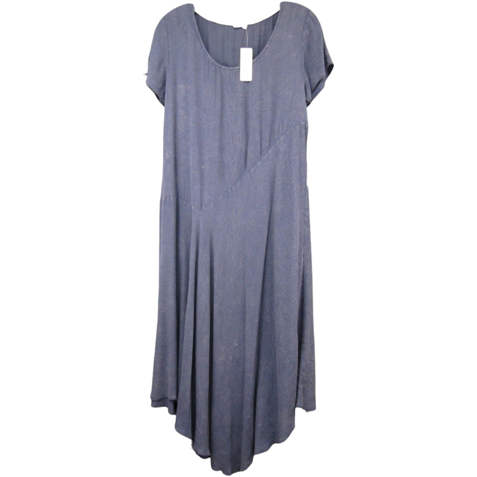 Anthropologie Saturday Sunday Weathered Blue Midi Dress Size XS Asym Hem New Tag