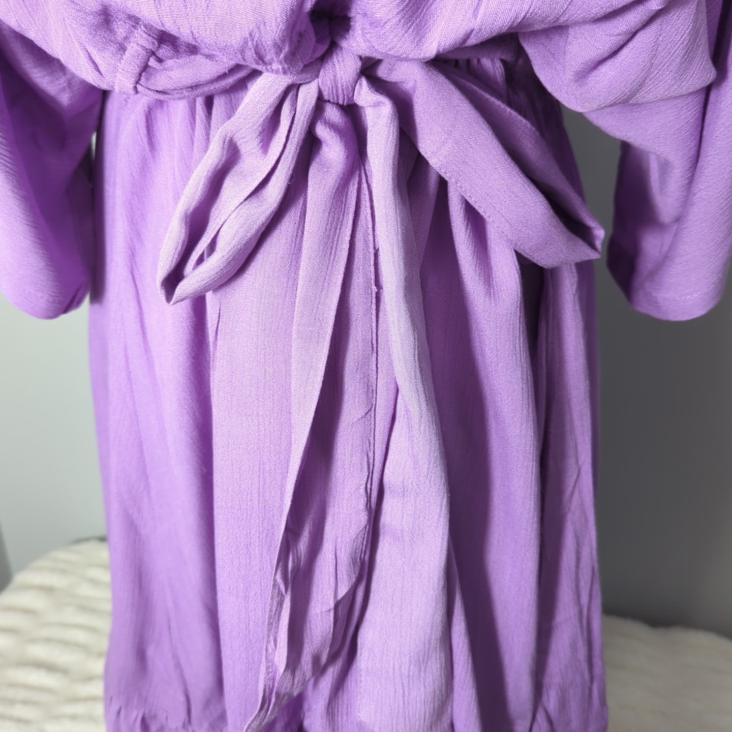 Millennium NWT Women’s Size 3x Lavender V-neck Knee Length Dress 145