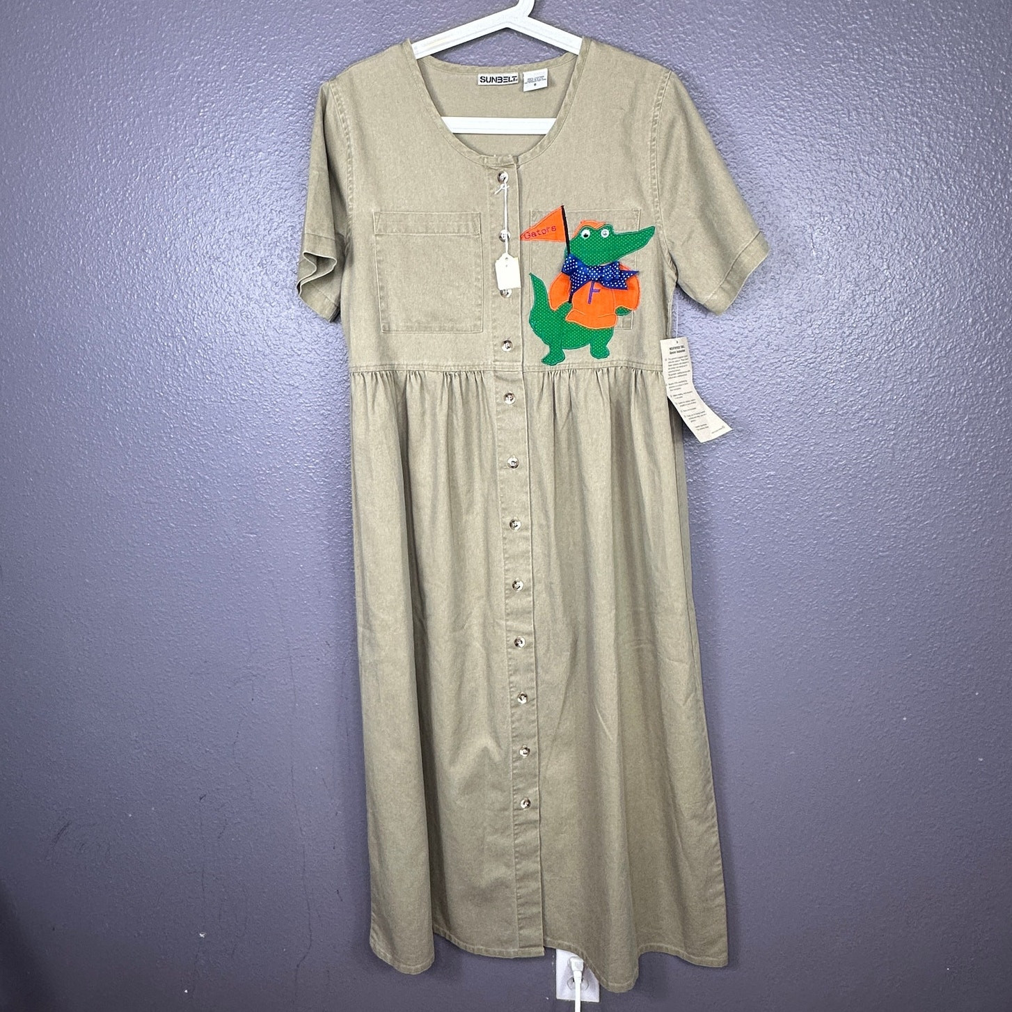Vintage Sunbelt Dress Maxi Size Small University of Florida NEW Deadstock