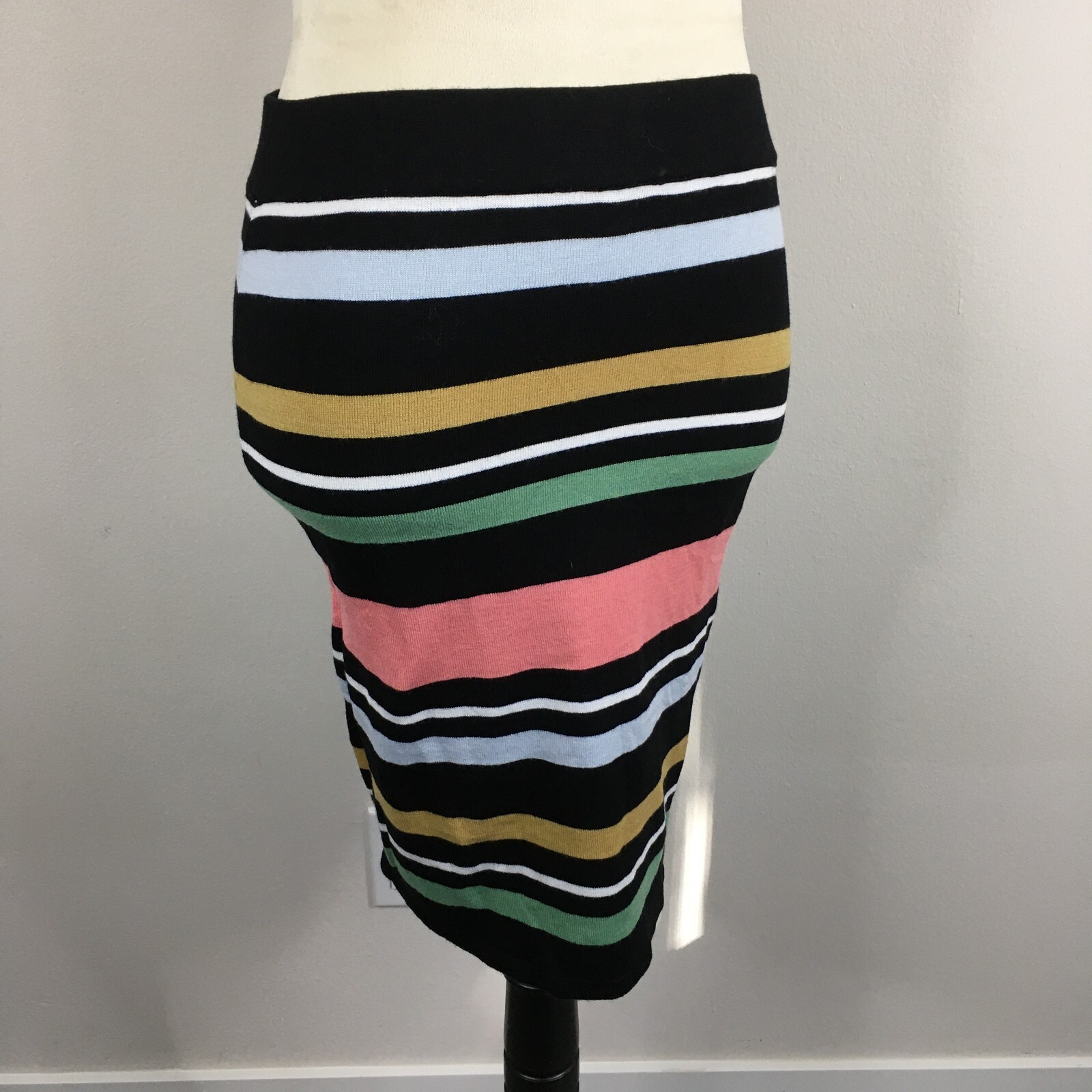 NWT BCBGENERATION MultiColor Striped Knit Sweater & Skirt Set Womens sz Small/XS