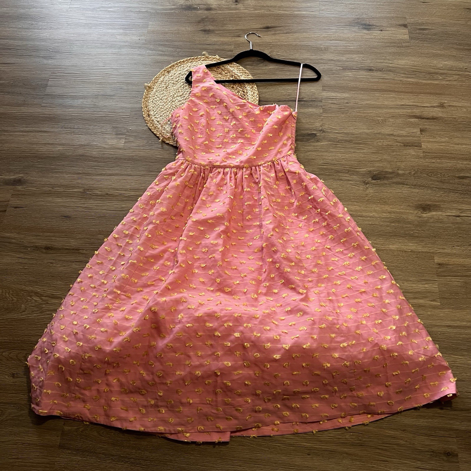 J. CREW Tafetta One Shoulder Dress With Eyelash Fringe NWT