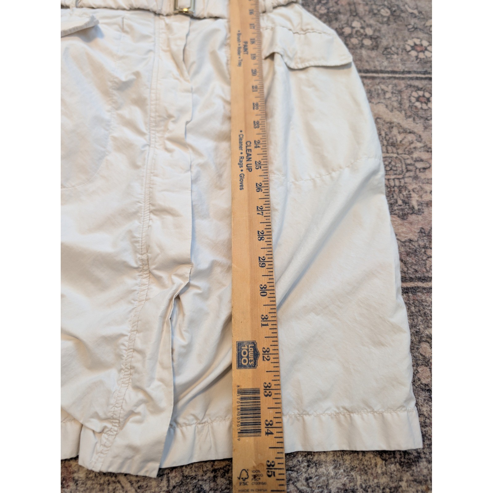 Weekend Max Mara Womens Beige Utility Belted Cargo Dress Size 4 US Safari