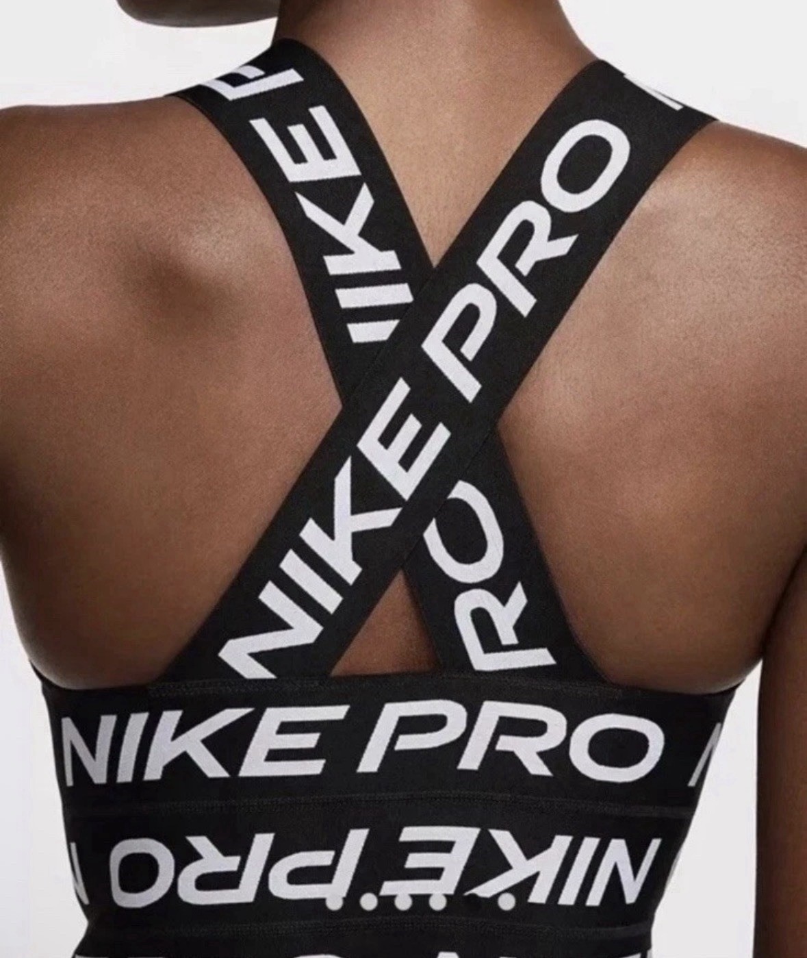 NEW $120 Nike PRO All Over Logo Bandage Dress Black – Women Size S FZ6990-010