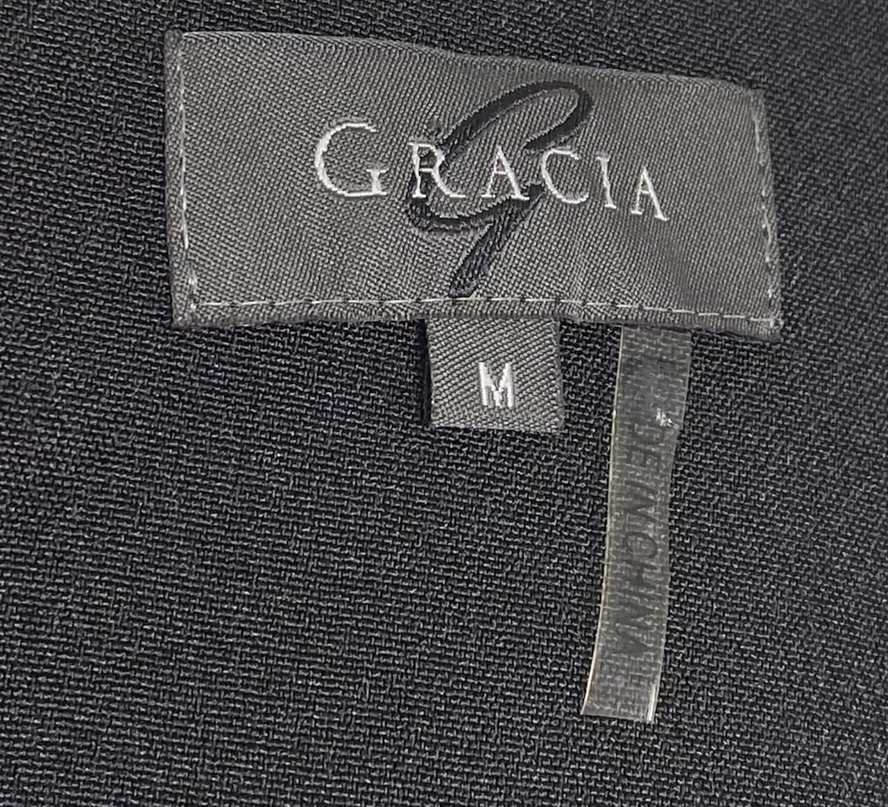 GRACIA Black Wrap Tie Waist Snap Button Sleeveless Trench Midi LBD Dress M = 6/8