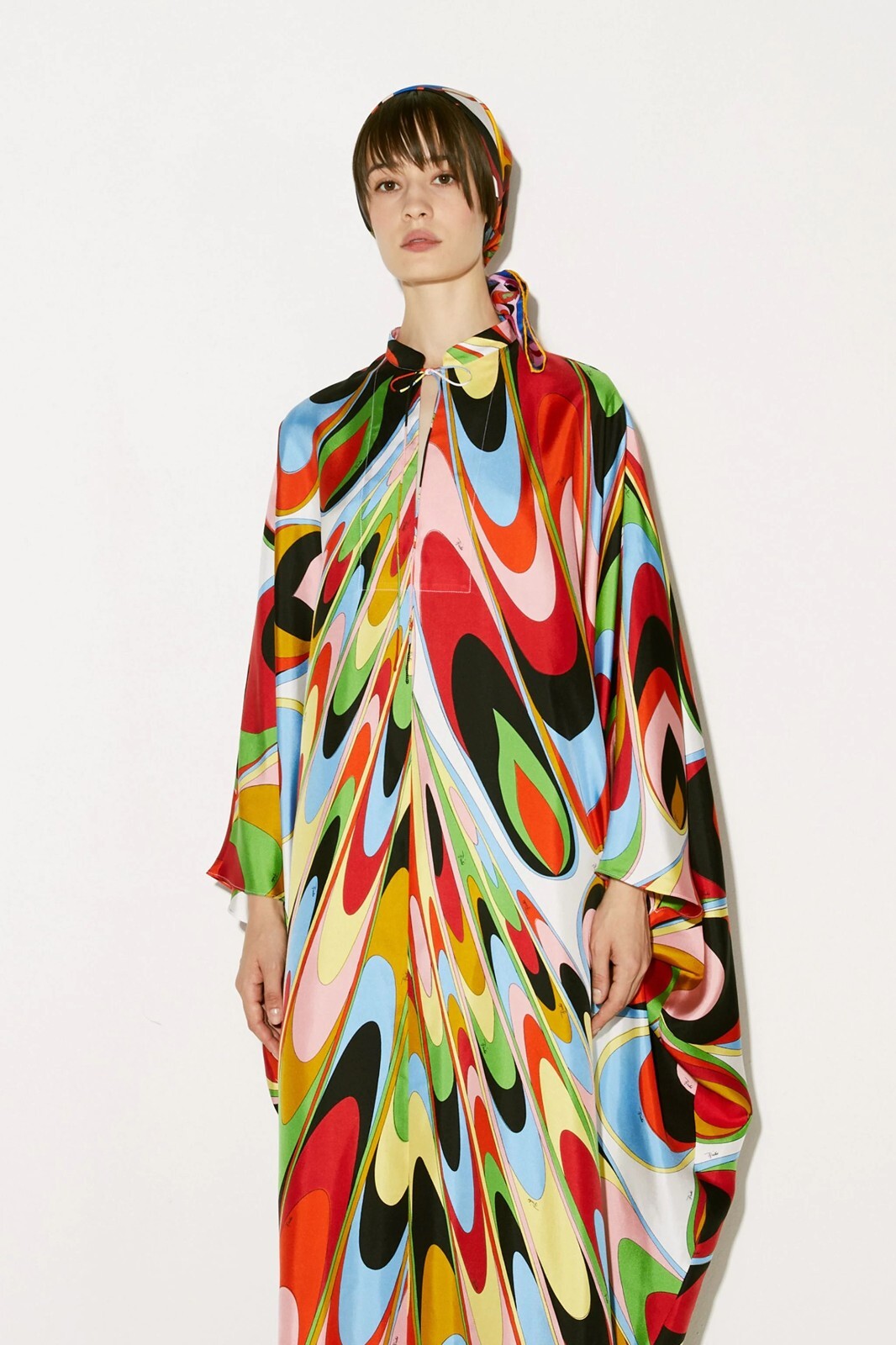 Summer Wear Satin Silk Caftan, Multi Color Printed Kaftan For Women’s J5883