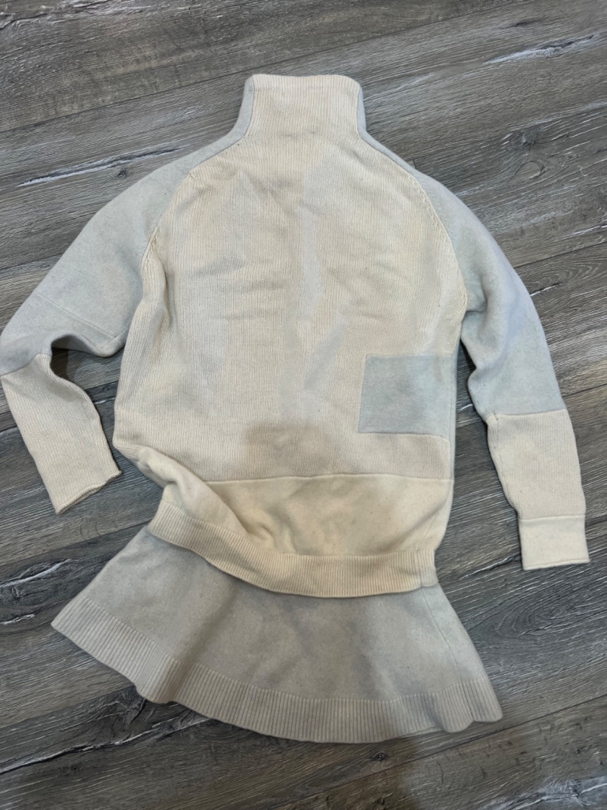 Vintage Alexander McQueen Cashmere Wool Dress Size M Beige