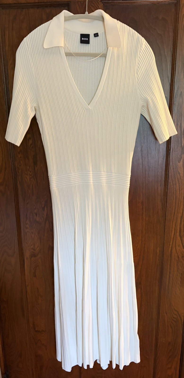 Boss Women’s Knit Dress Beige Size Small