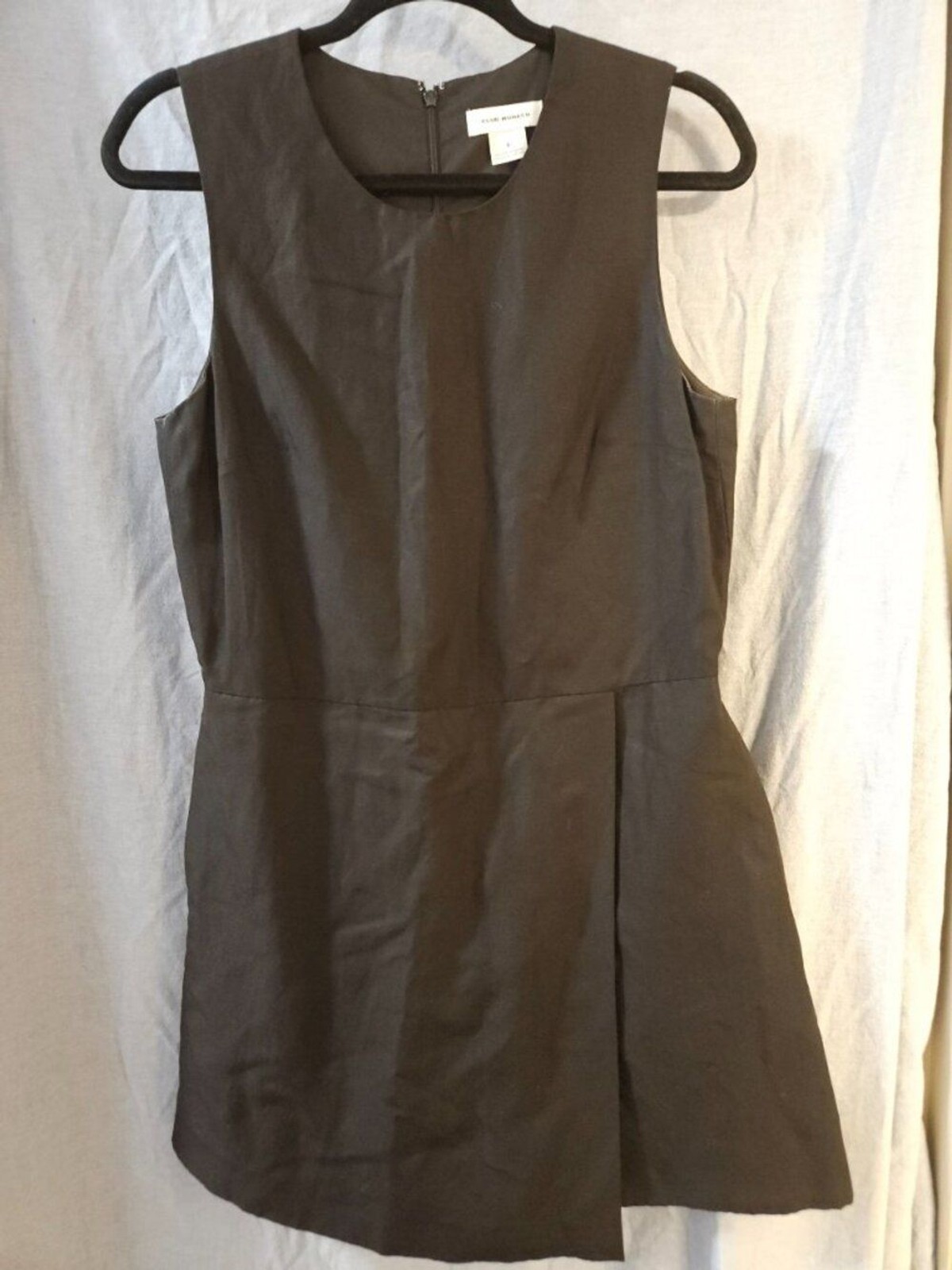 Club Monaco Olive Woven Asymmetric Skort Mini Romper Dress – 6