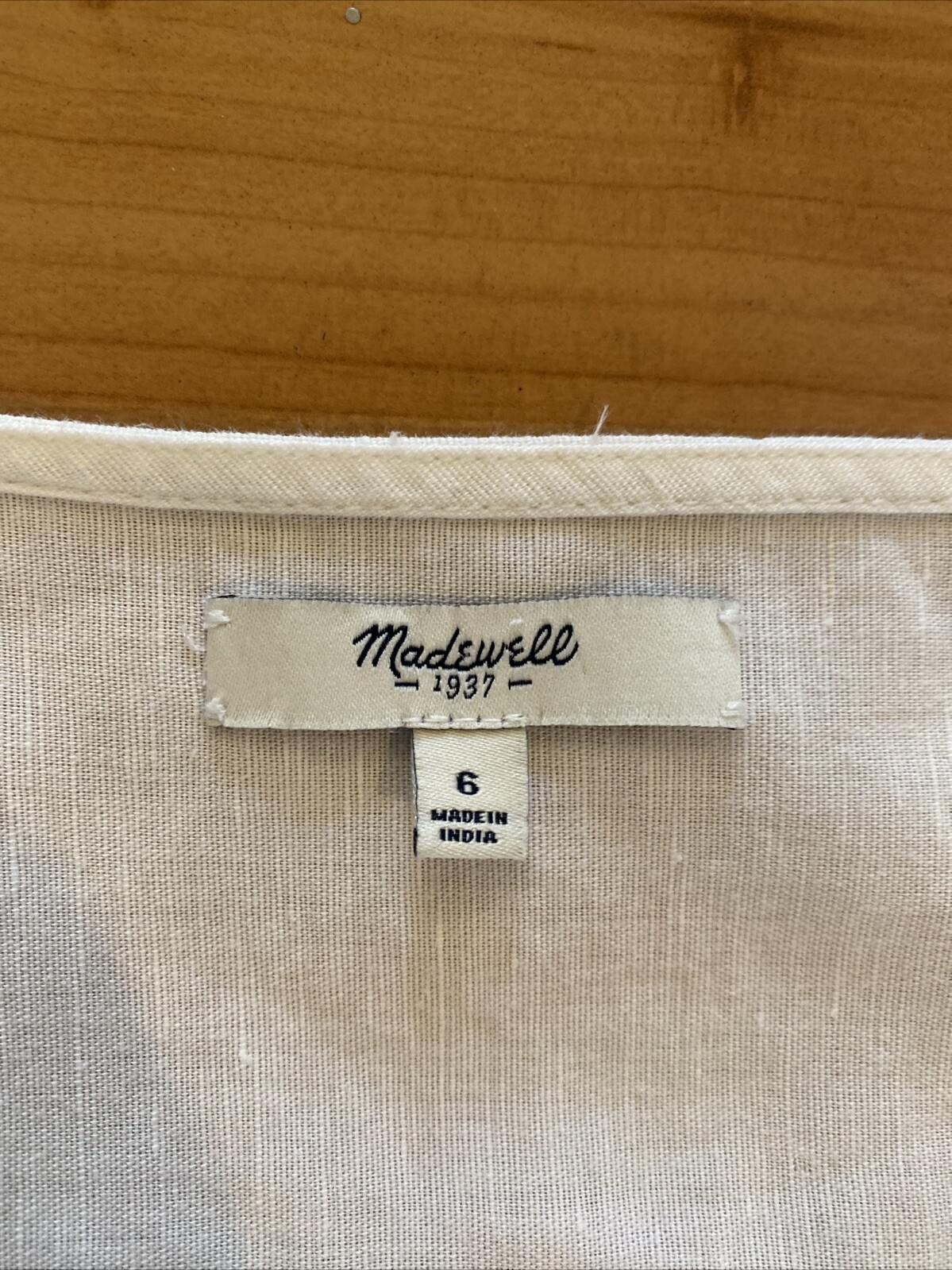 Madewell White Eyelet Overlay Open Back Dress Size 6/S Sleeveless Beachy Boho