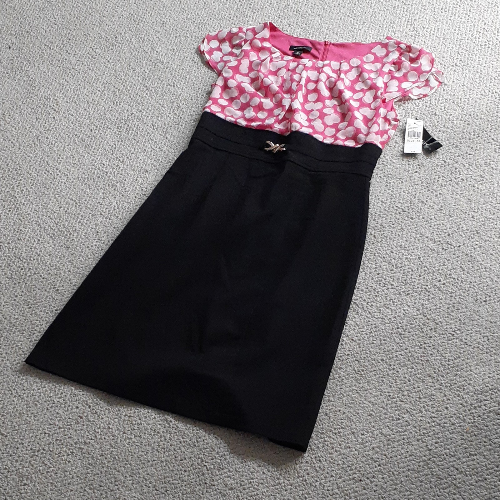 ALYX petite Bodycon Dress 8P Back Zipper Buckle Accent Waist