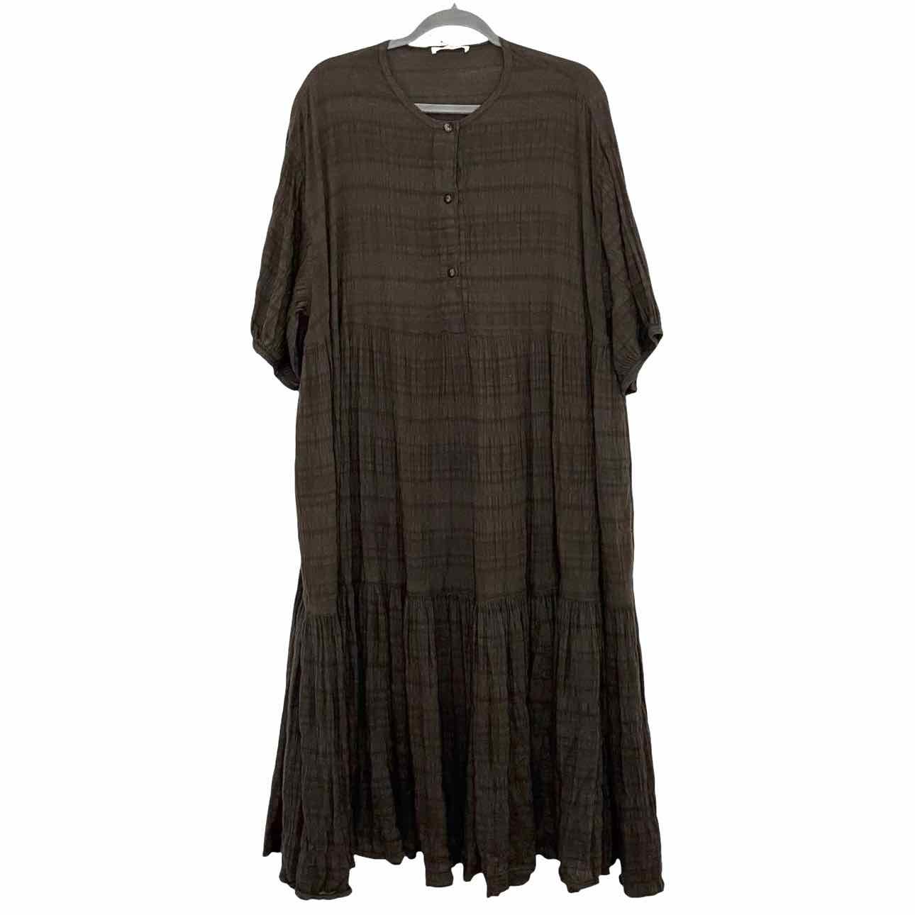 Black Crane Size X-Large Olive Pre-Owned Dress- Ladies