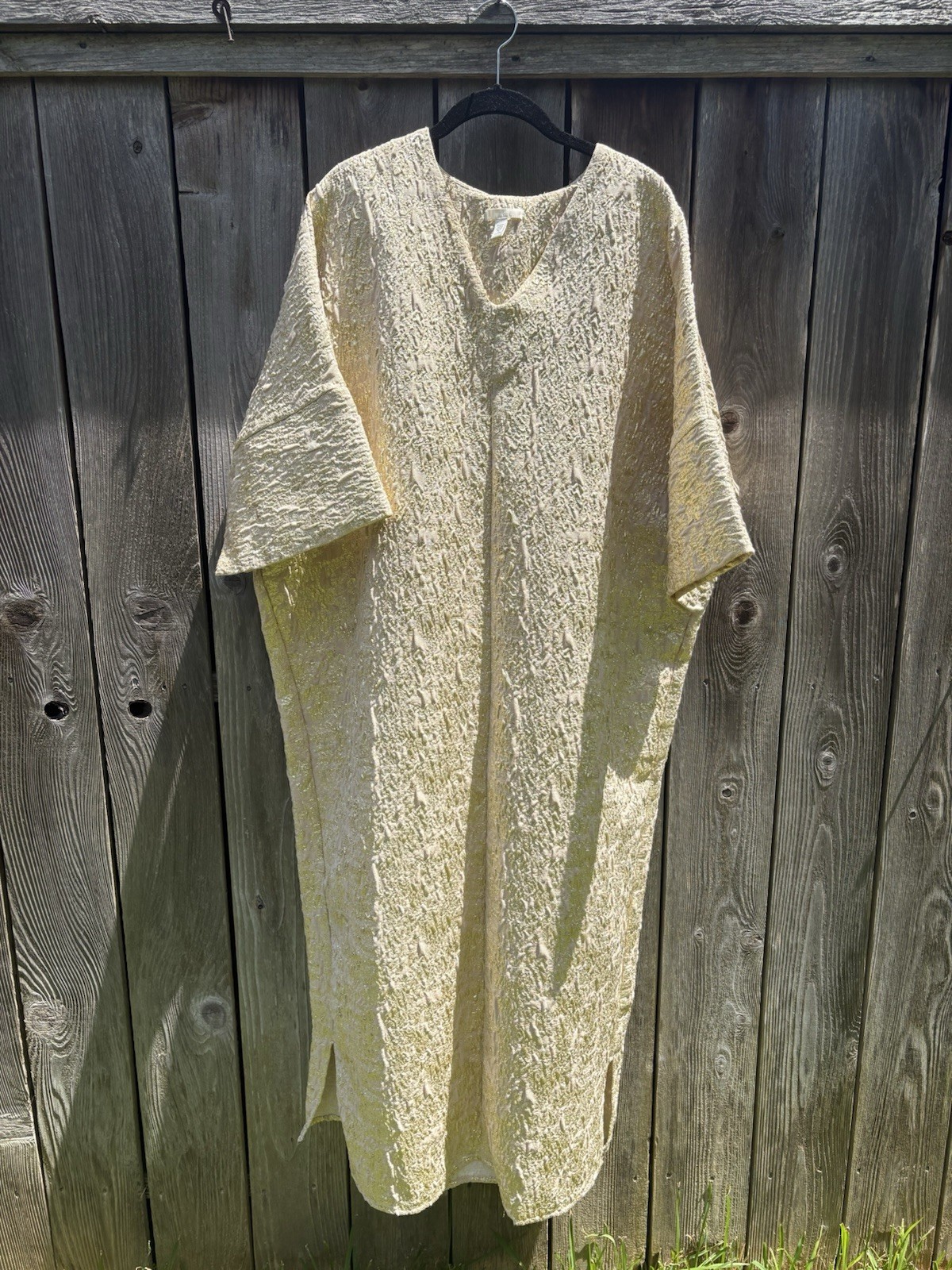 H&M Brocade Maxi Kaftan in gold – Size Medium/Large