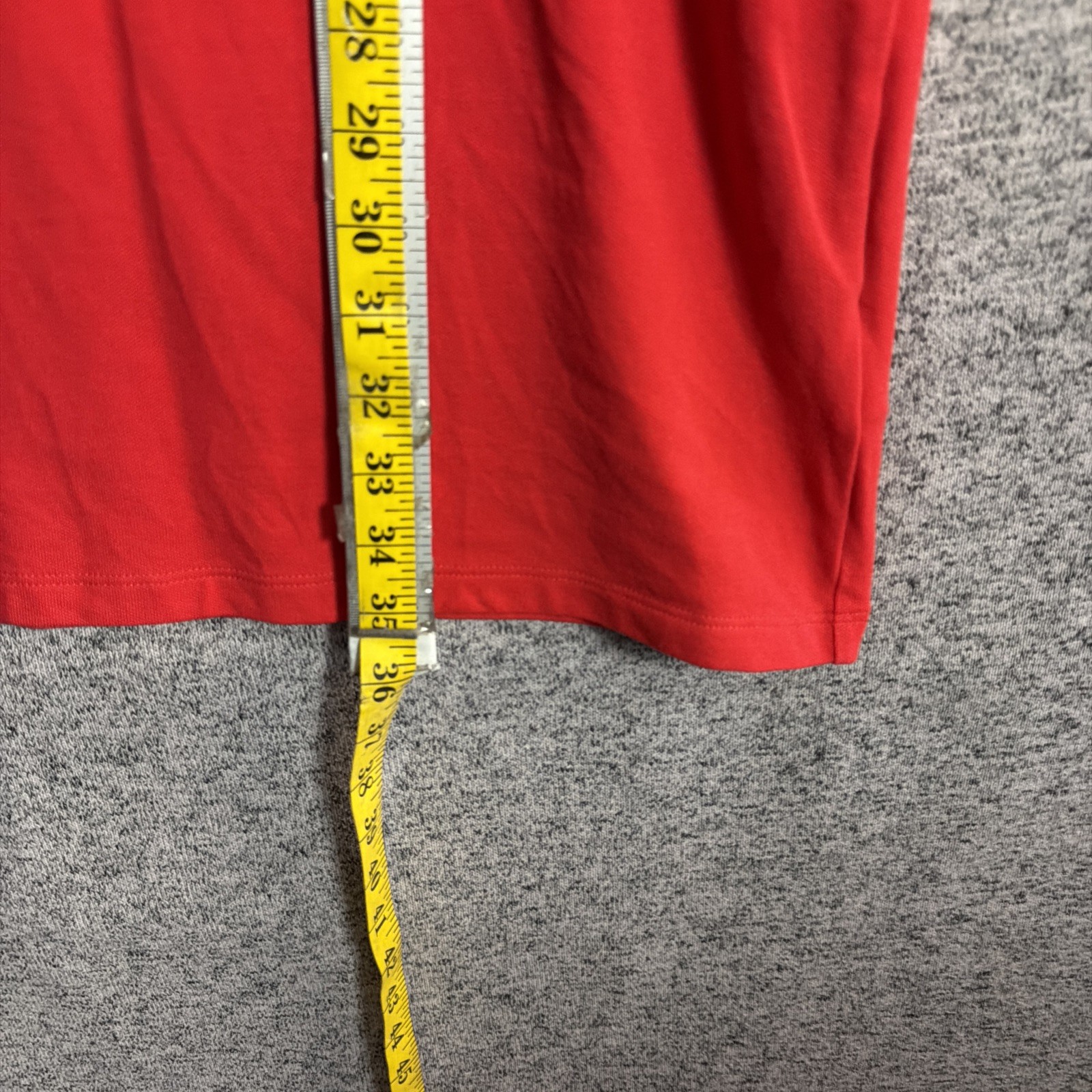 Lacoste Women’s 38 Solid Red Short Sleeve Pique Polo Dress