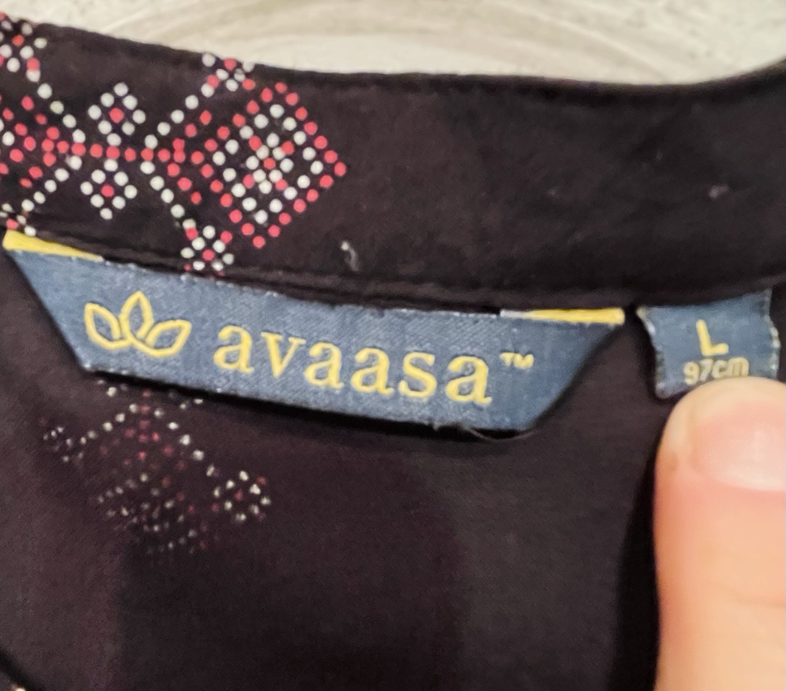 Avaasa Mix N’ Match Block Print Button-Down Straight Kurta Dress Size Large