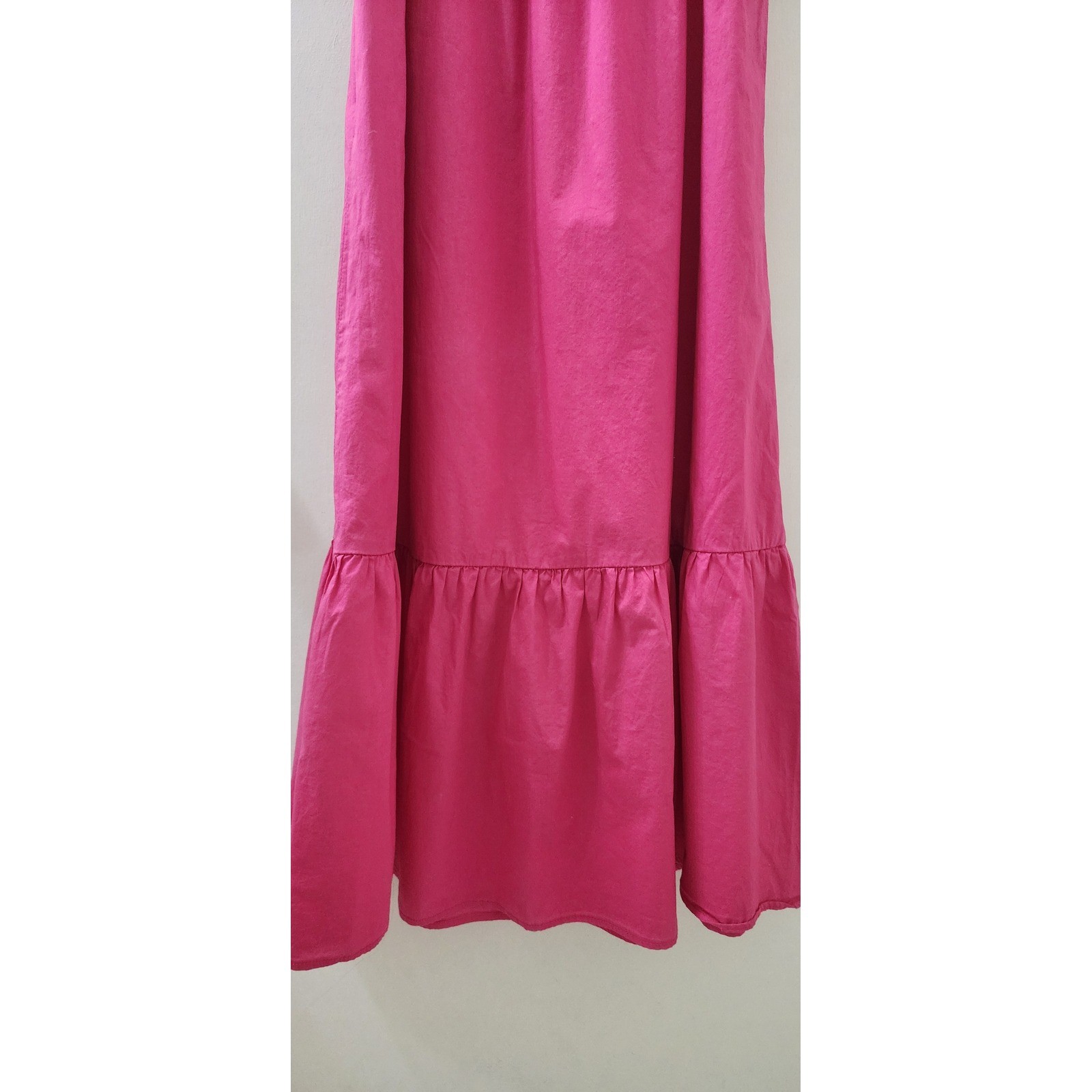 Jason Wu Pink Smocked Eyelet Flutter Sleeve Open Back Midi Dress