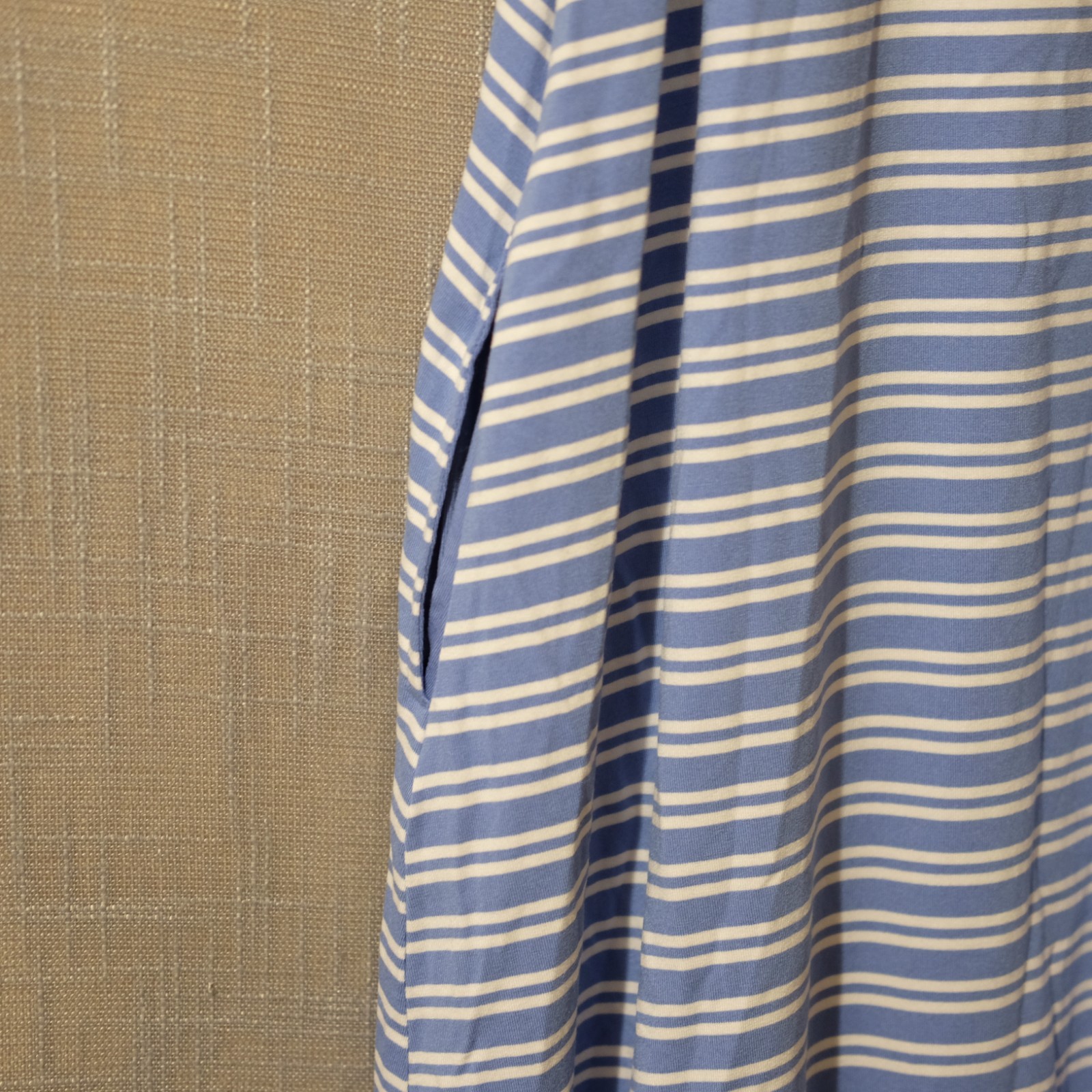 NWT! Time and Tru Blue & White Stripped Sleeveless Tank Dress Womens S #A-67