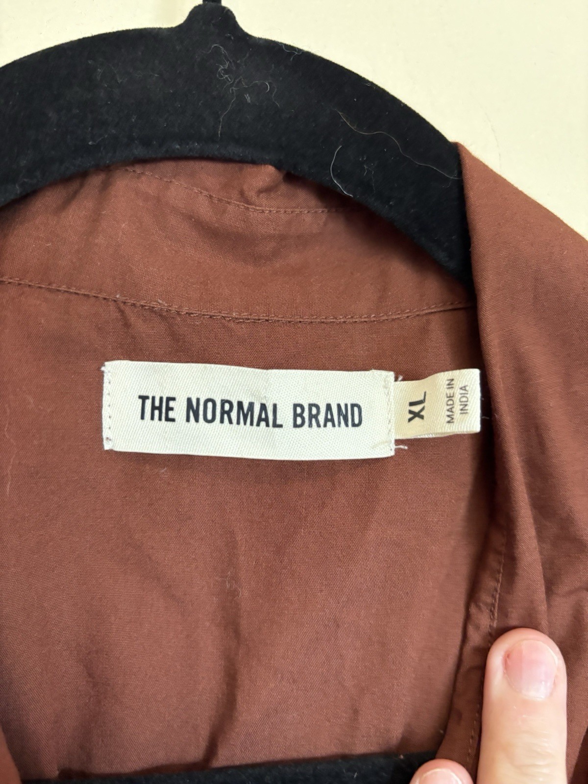 The Normal brand Avery Utility Dress in Espresso XL