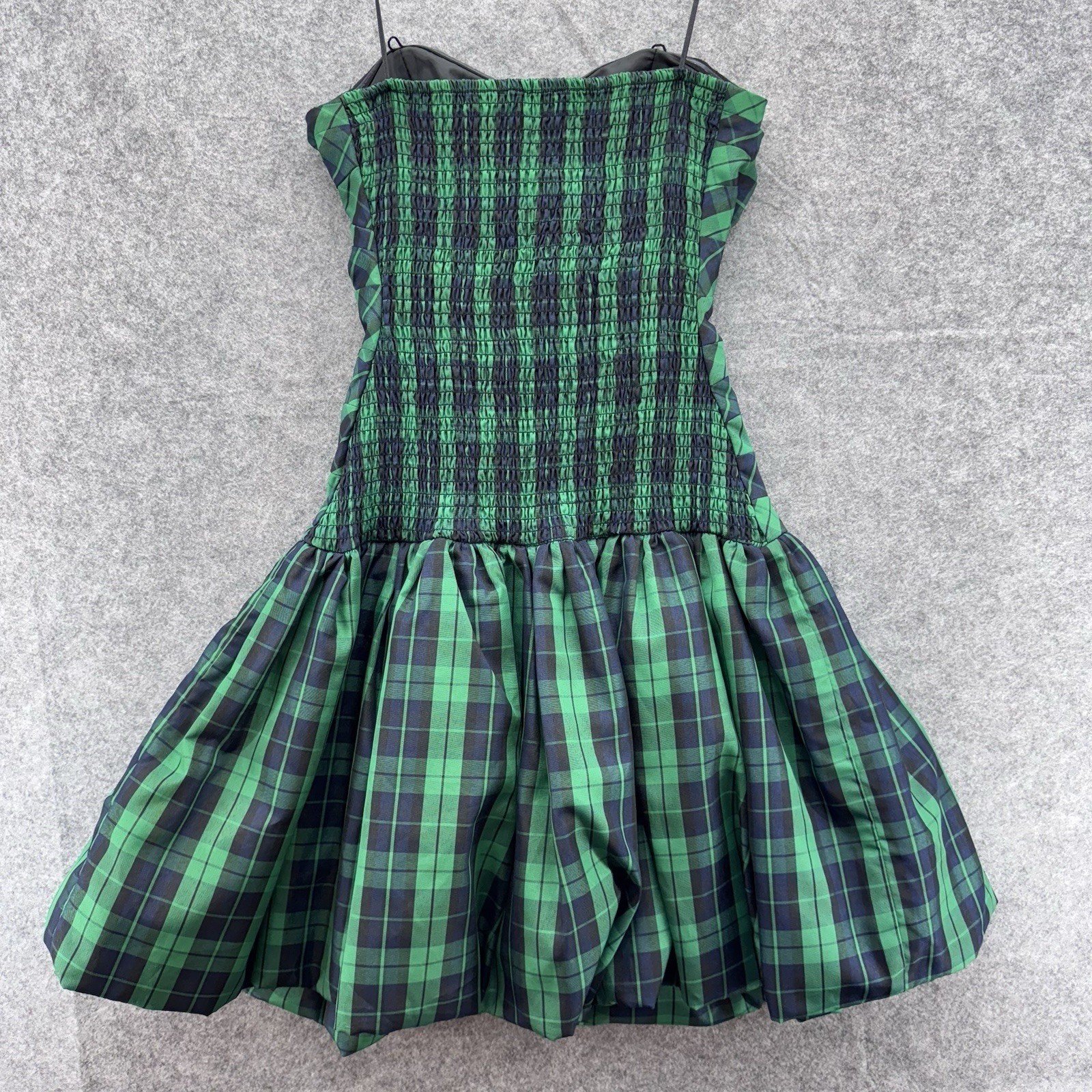 Luella Bart for Target Plaid Strapless Bubble Dress Size 5 Green Holiday Party