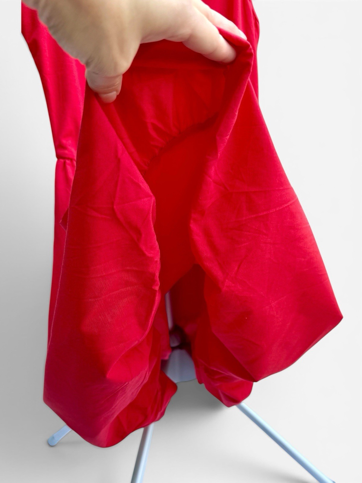 PrettyGarden Red Bubble Hem Dress Pockets Sleeveless Women’s Medium NWT