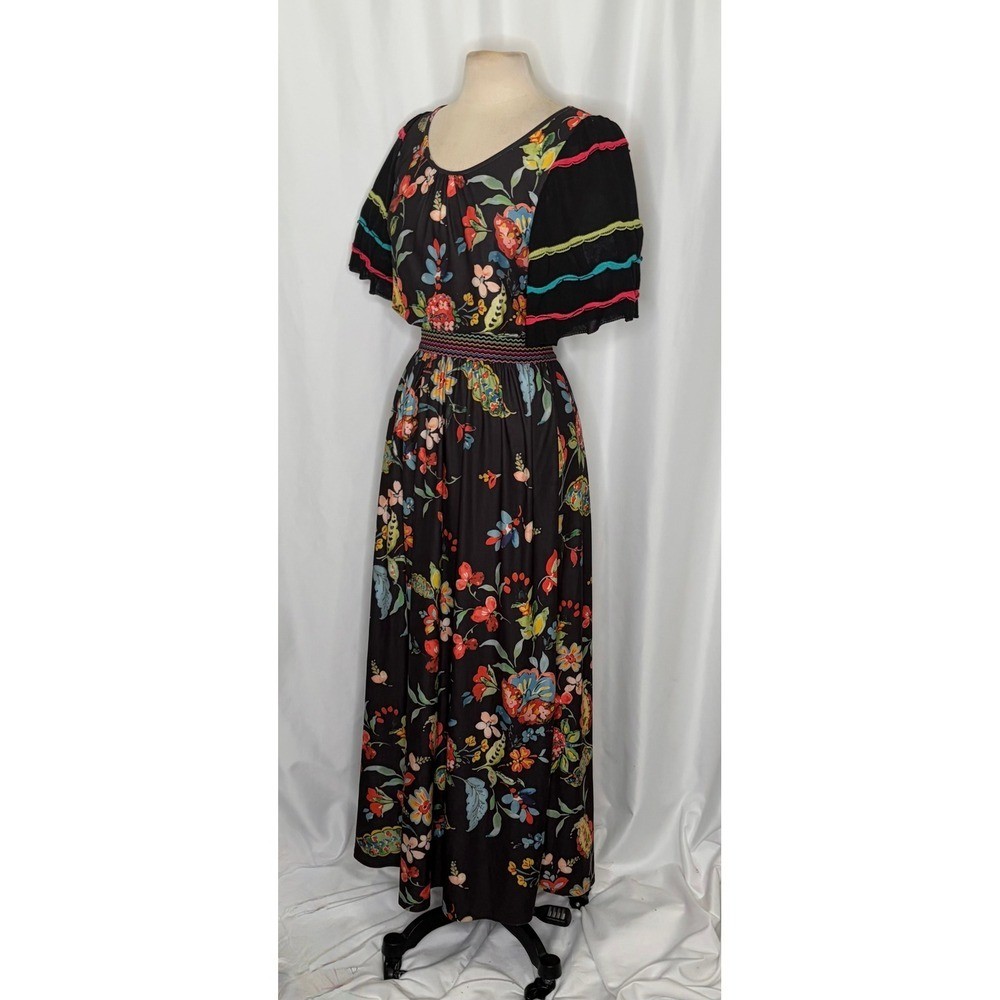 NWT!! Anthropologie ALDOMARTINS Catalonia Floral Paisley Maxi Dress Medium
