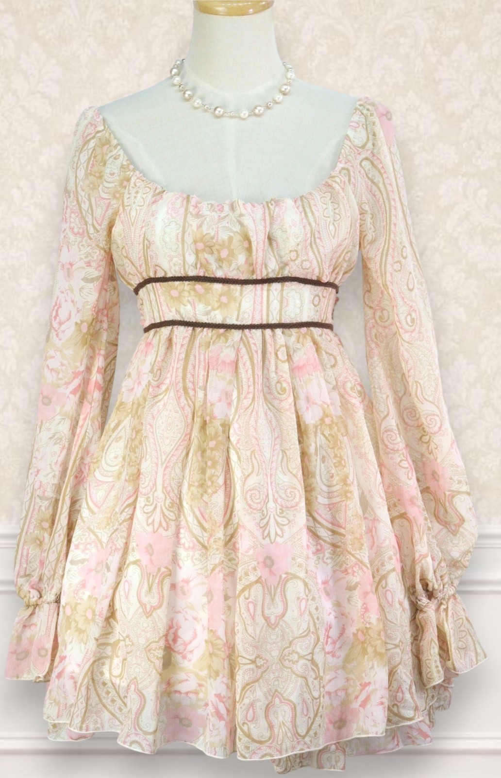Liz Lisa Pink Floral Lolita Mini Dress 288 0265a
