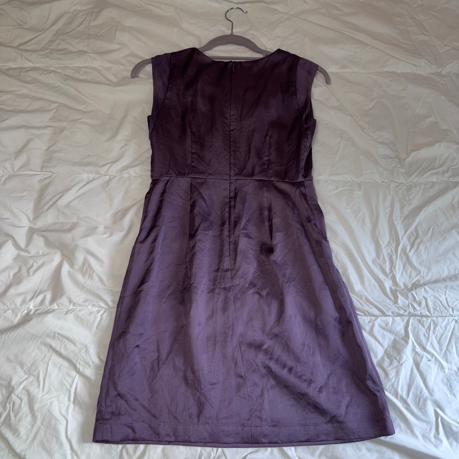 LOFT Ann Taylor Sleeveless Sheath Dress Purple – Womens Petite Size 00 | EUC